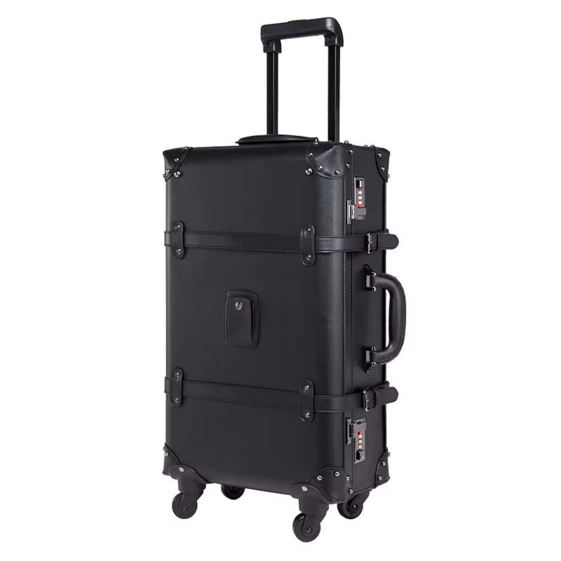Nuevo equipaje rodante Retro S - Retro Vintage Trunk Suitcase reseña y precio