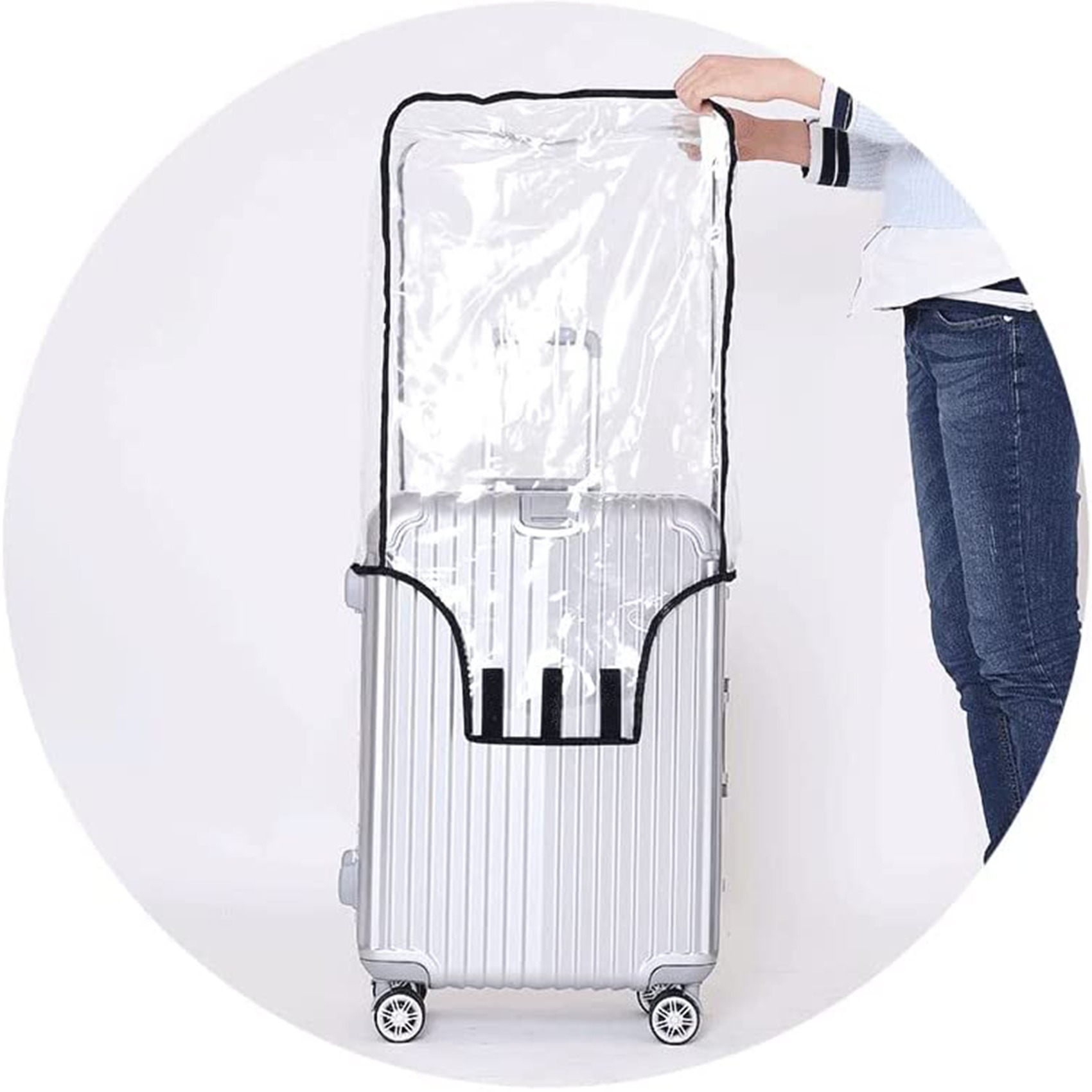 Nueva Funda Protectora Transpa - Waterproof Suitcase Cover Protector reseña y precio