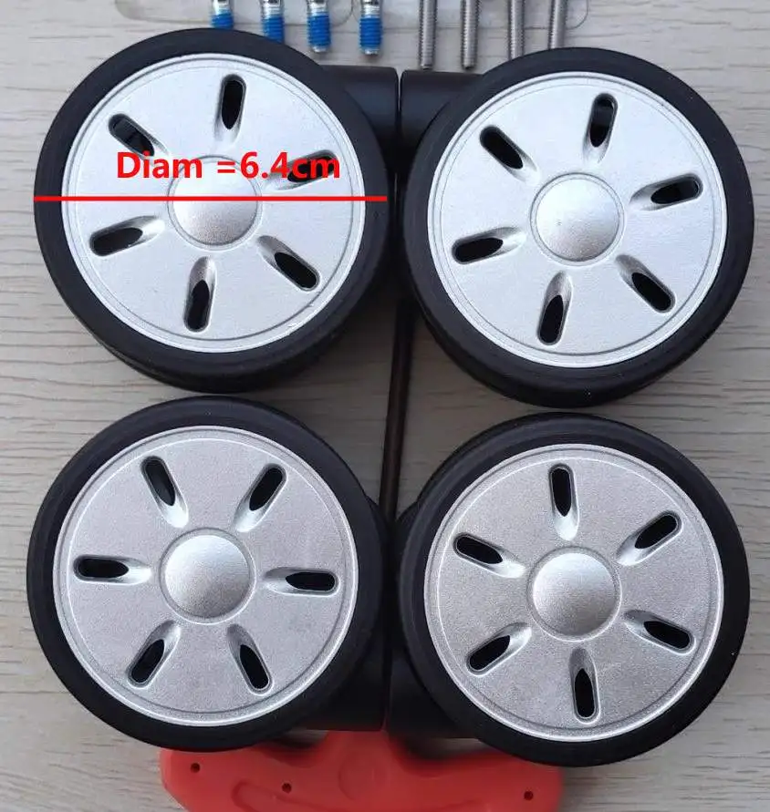 Adecuado para la sustitución d - Silent Replacement Luggage Wheels reseña y precio