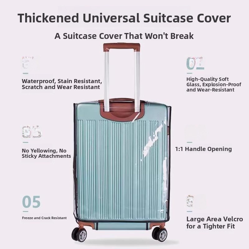 Funda Protectora Gruesa para E - Luggage Protective Cover Transparent reseña y precio