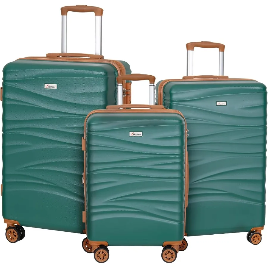 Juego de 3 maletas rígidas con - Expandable Hard Shell Luggage Set reseña y precio