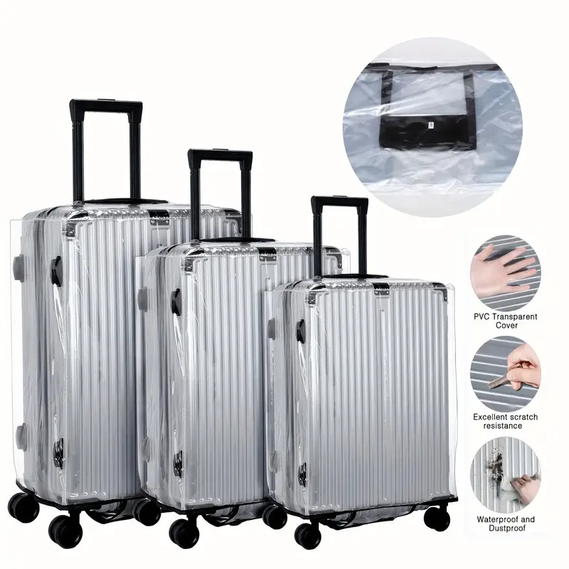 Protector de cubierta de PVC p - Waterproof Suitcase Cover Protector reseña y precio