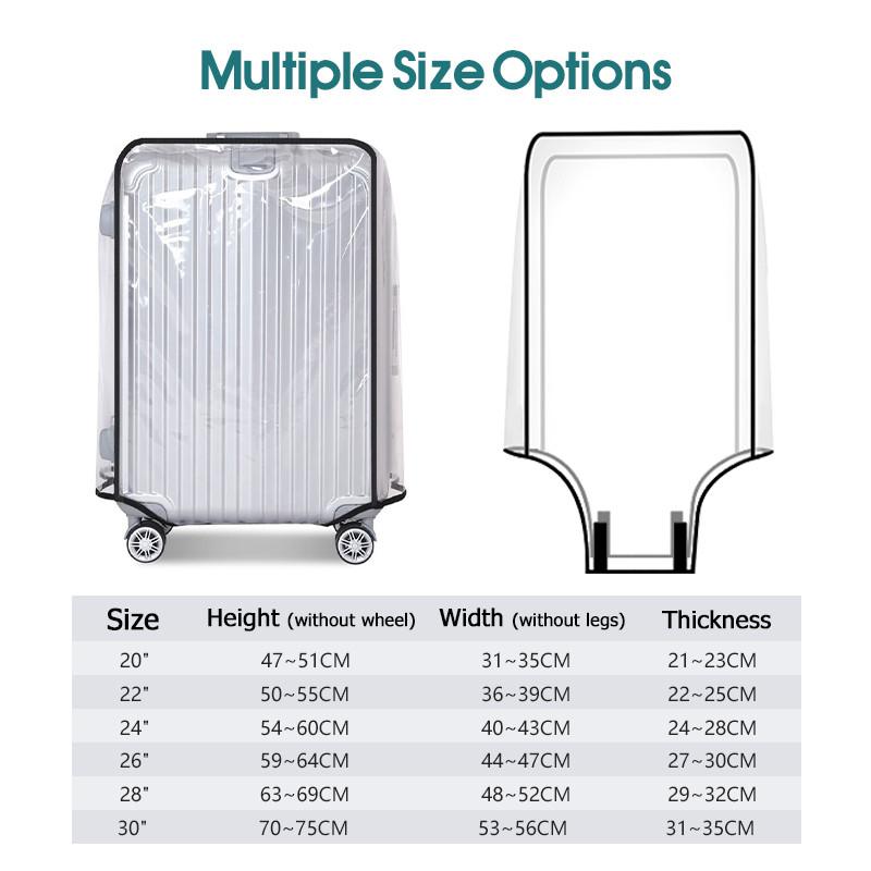 Funda de Equipaje Transparente - Luggage Protective Cover Transparent reseña y precio