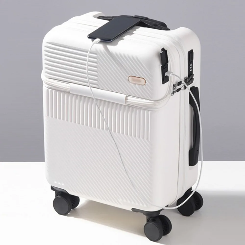 Cubierta de carrito con tapa a - Front Opening Laptop Luggage 24 Inch reseña y precio