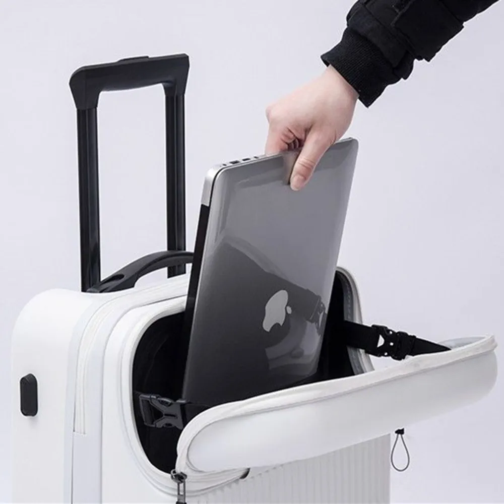 Cubierta de carrito con tapa a - Front Opening Laptop Luggage 24 Inch reseña y precio
