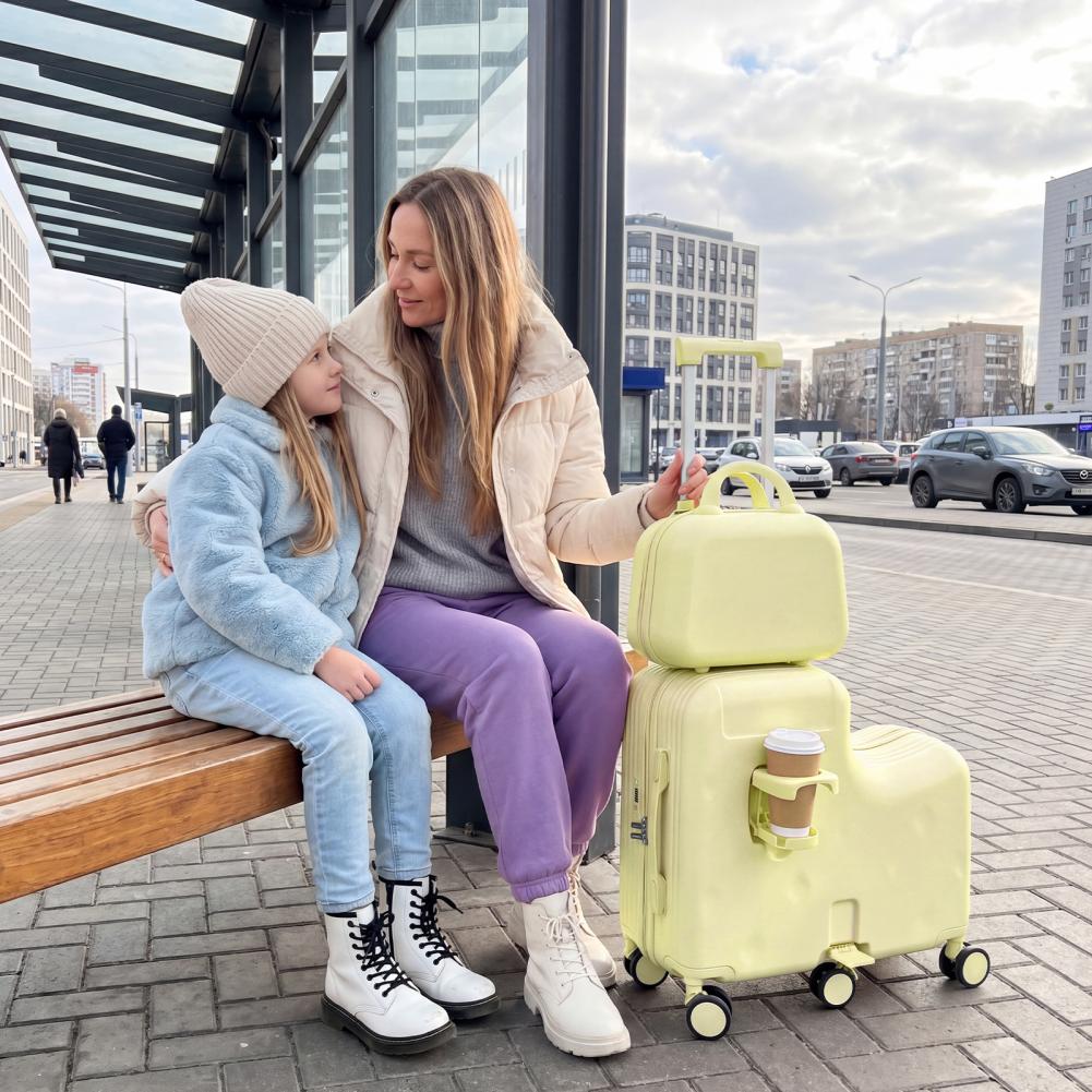 Divertido scooter de 20 pulgad - Kids Ride On Suitcase Scooter reseña y precio